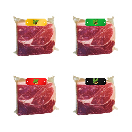 Pack 1/4 di Etich Nera + Etich Verde + Etich Rossa + Gold Spalla Cruda