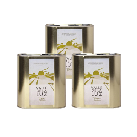 7.5L - Olio extravergine di oliva biologico - 3 x Barattoli 2,5L