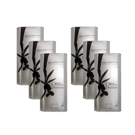 6L - Olio extravergine di oliva BIO - 6 x Barattoli 1L
