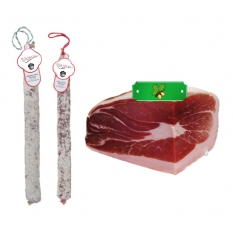 PACK Chorizo VELA + 1/4 Green Label Dry Ham + Salchichon VELA