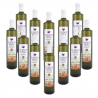 9L - Huile d'olive extra - 12 x Bouteille en verre 0,75 Lts
