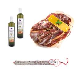 Pack Olio d'oliva Extra + Chorizo VELA + Gold Series Spalla Cruda