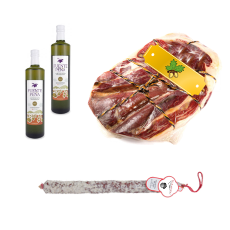 Pack Olio d'oliva Extra + Chorizo VELA + Gold Series Spalla Cruda